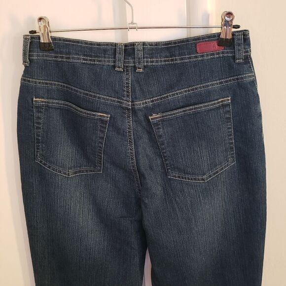 Gloria Vanderbilt Amanda Dark Wash Straight Leg Jeans size 10 - Picture 7 of 9